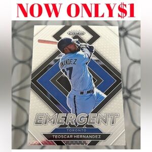 Teoscar Hernandez 2022 Panini Prizm Toronto Blue Jays Baseball Card